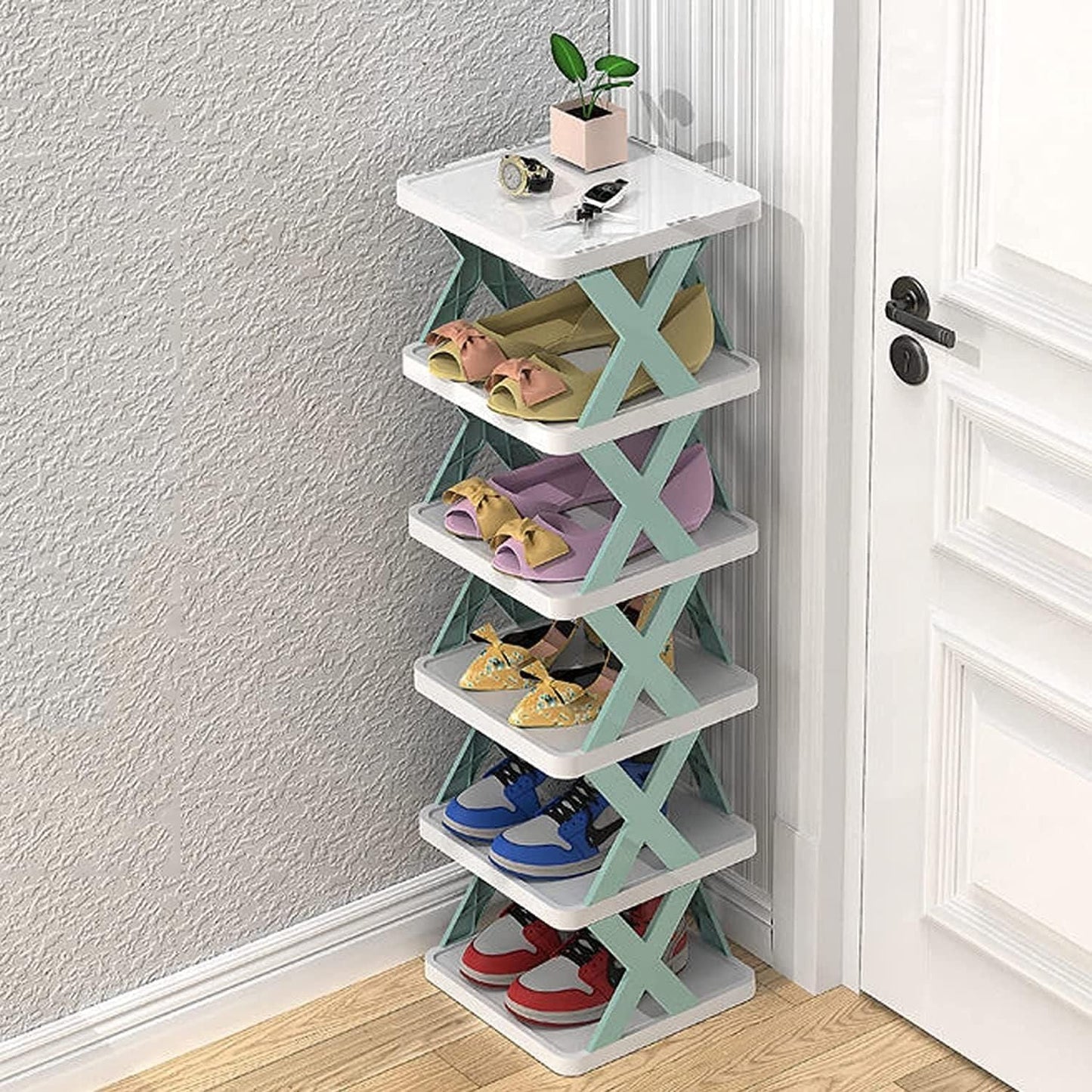 X Shape Shoe Shelf